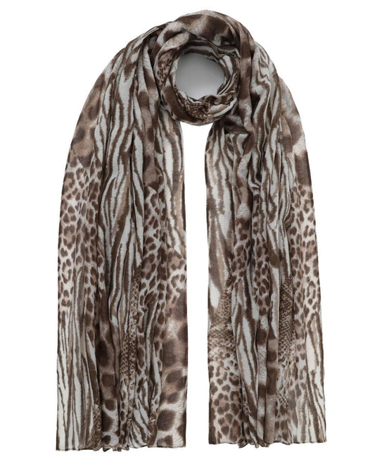 502683MH-SCARF (90X180) COFFEE 29419