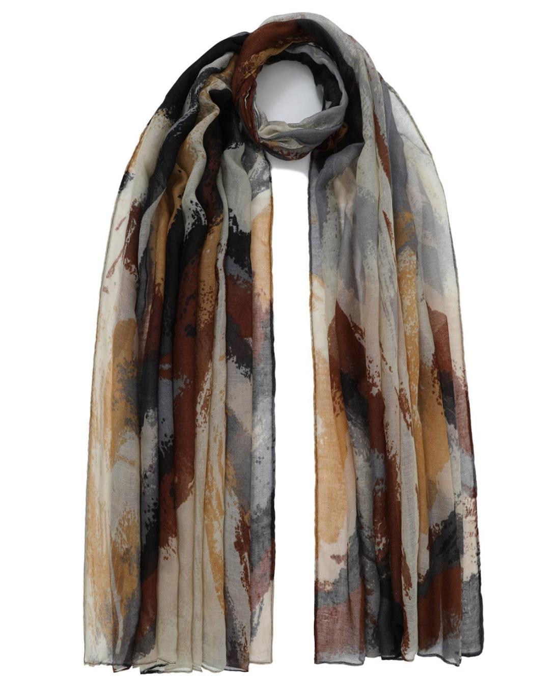 502688M-SCARF (85X180)  COFFEE 29427