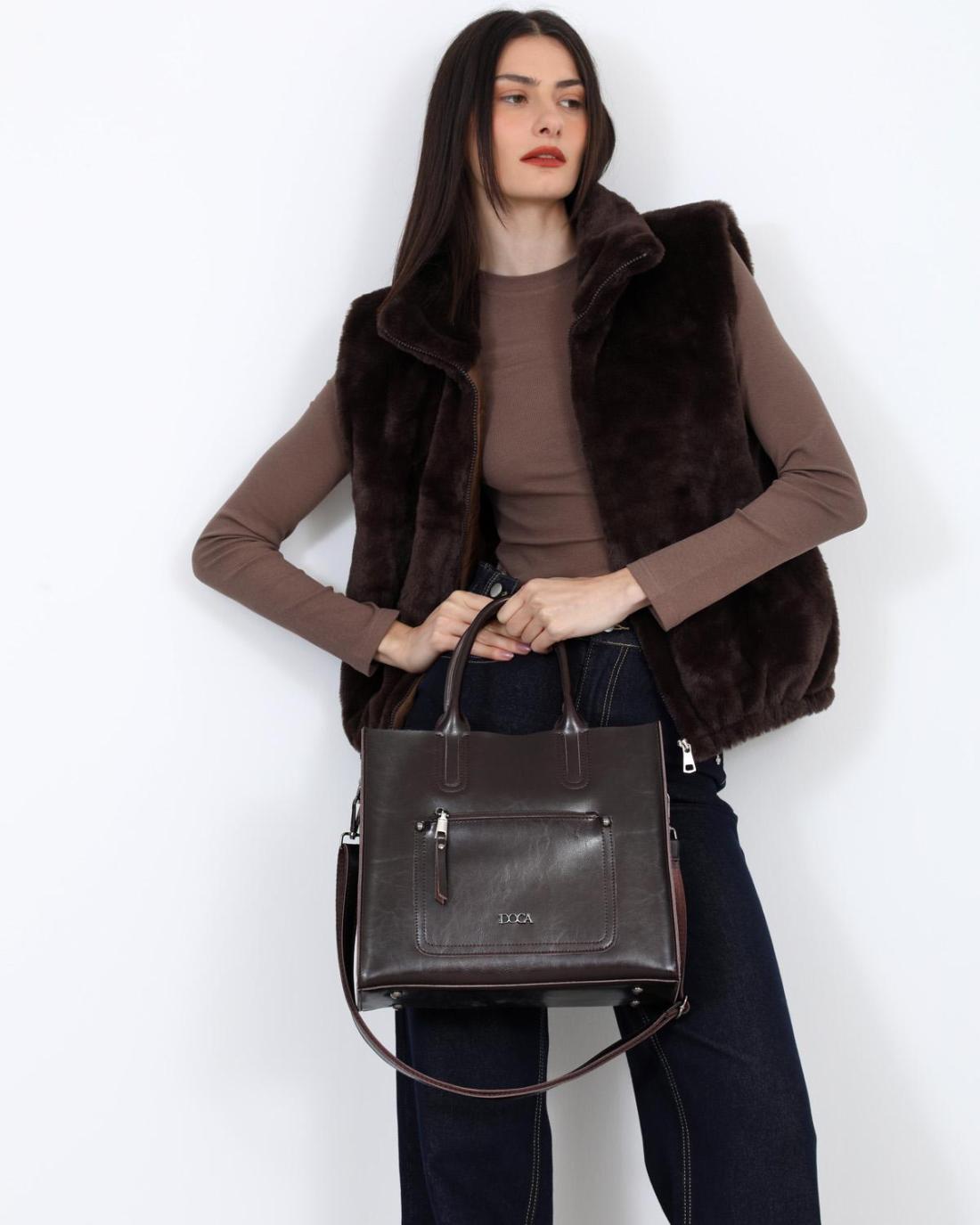 503277-HANDBAG (33X28X12)  BROWN-23708