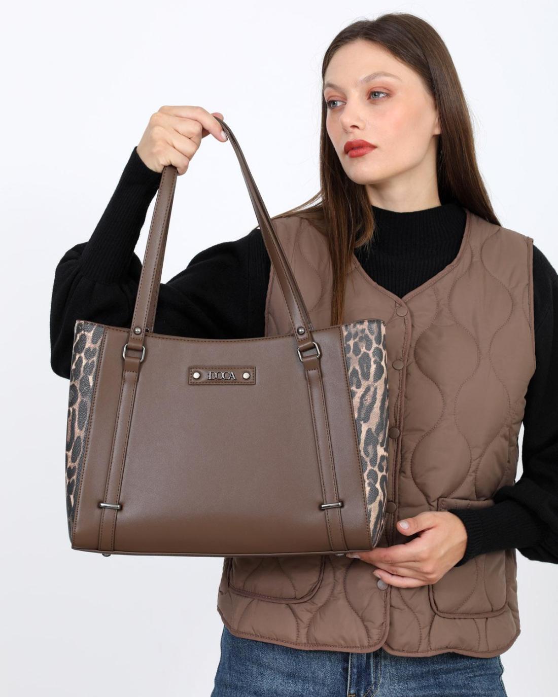 503345-SHOULDER BAG (40X26X10)  BROWN-23940
