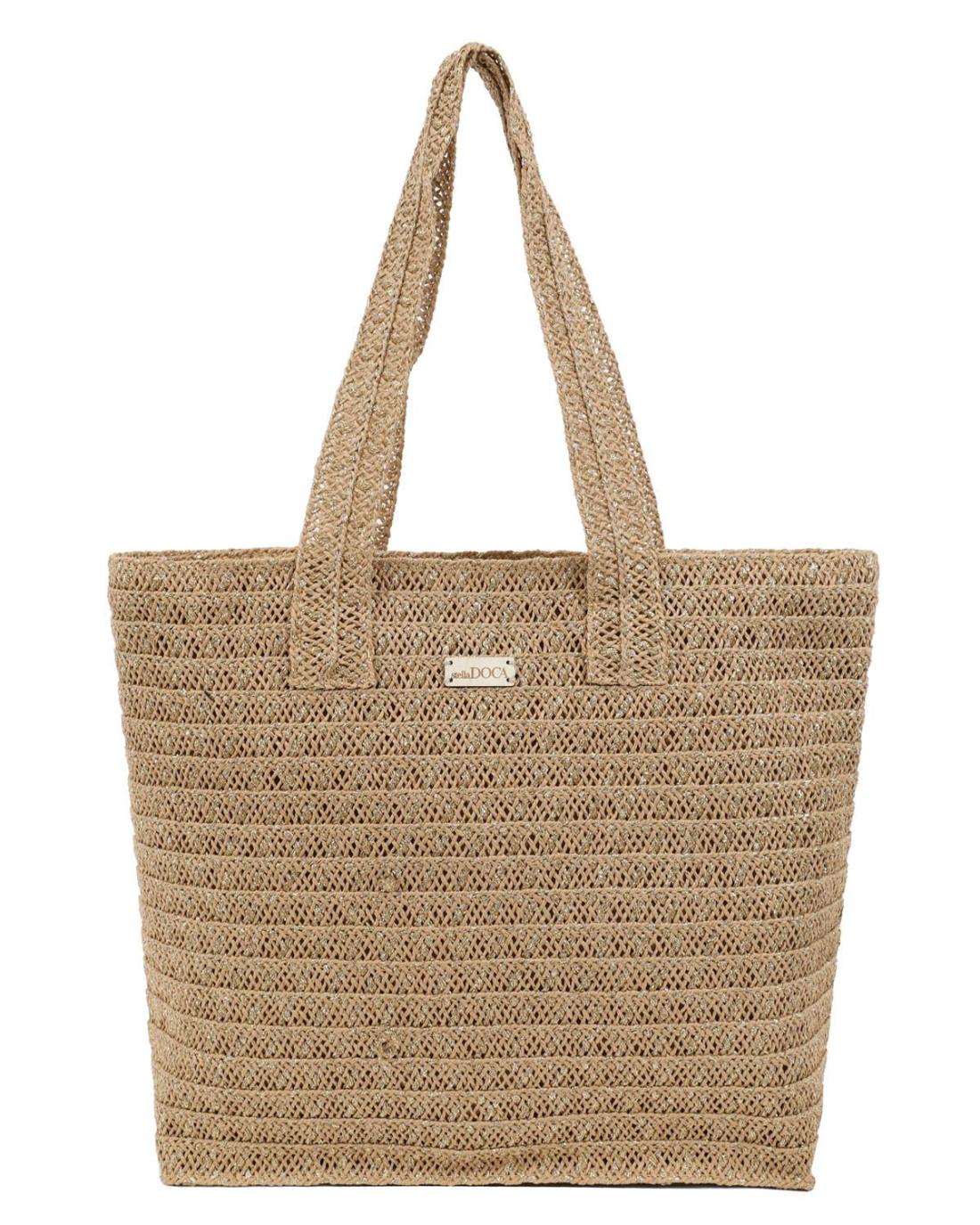 502924M-SHOULDER BAG (46X36) BEIGE/GOLD 23410