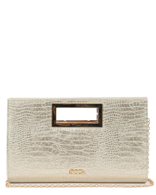 502570MH-EVENING BAG (32X19.5X6.5) GOLD 23114