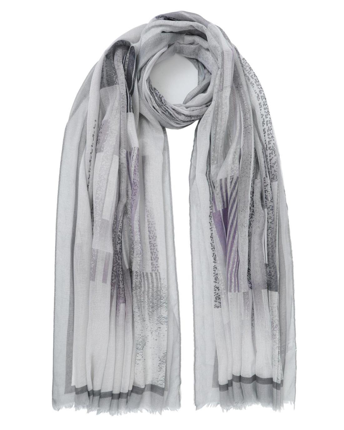 502757MCH-SCARF (85X180)  GREY 29374