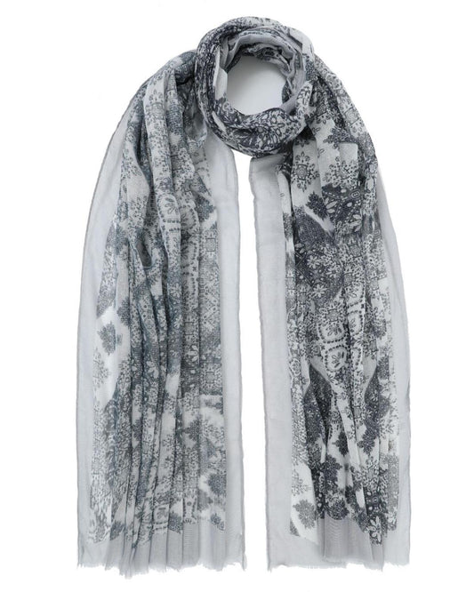 502755MCH-SCARF (85X180) GREY 29372