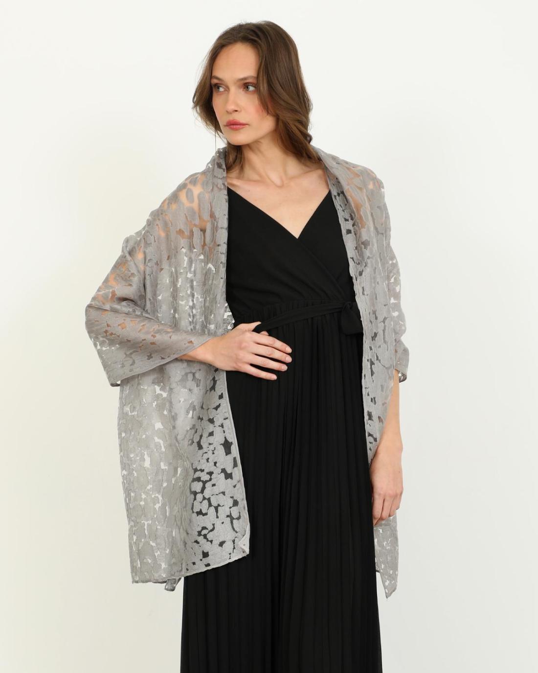 502692MH-SCARF (65X190)  GREY 29433