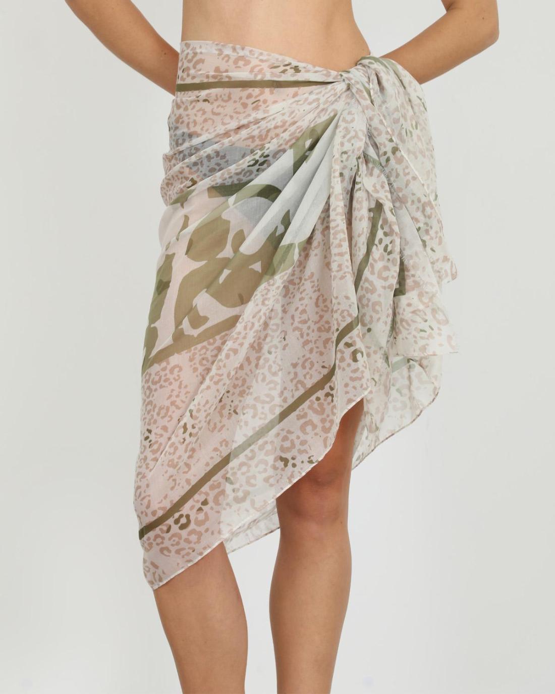 502669MCH-SCARF (85X180)  GREEN 29384