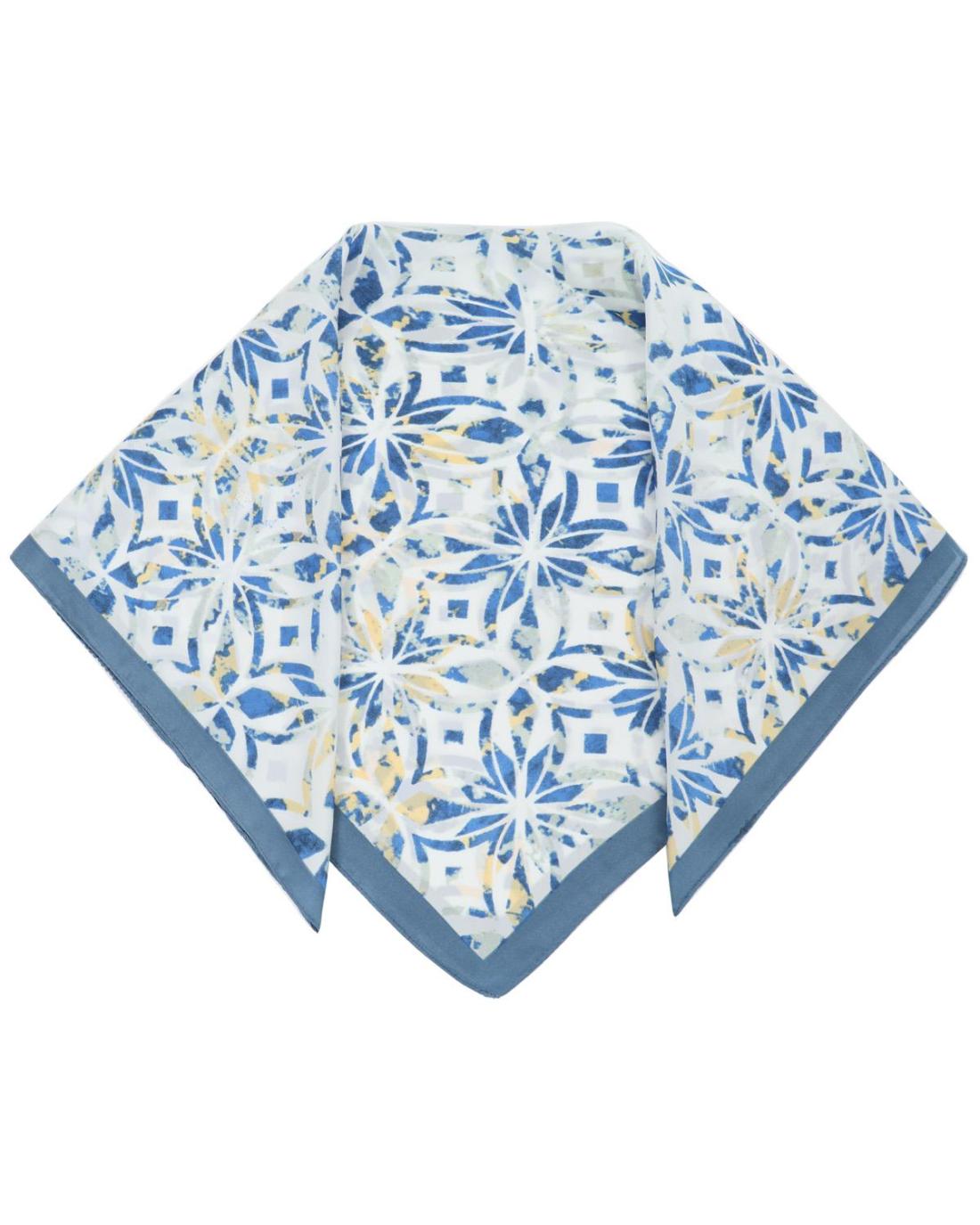 502673MCH-SCARF (70X70)  BLUE 29392