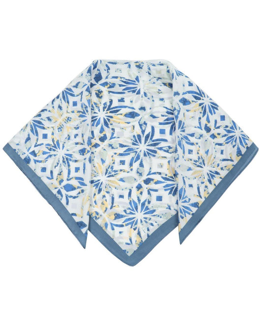 502673MCH-SCARF (70X70)  BLUE 29392