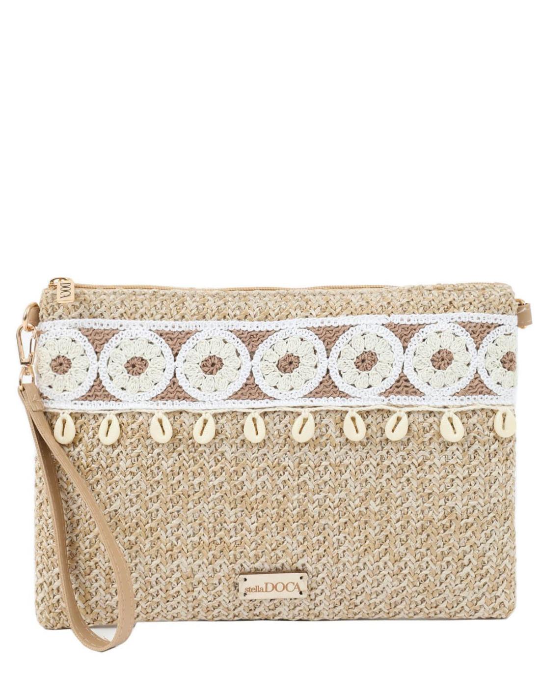 502786M-EVENING BAG (29X20)  BEIGE 23387