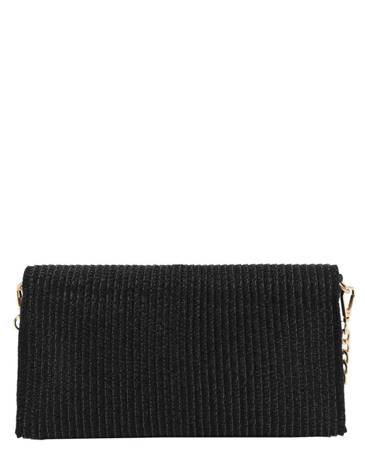 502928M-CROSSBODY BAG (26X12X4) BLACK 23425