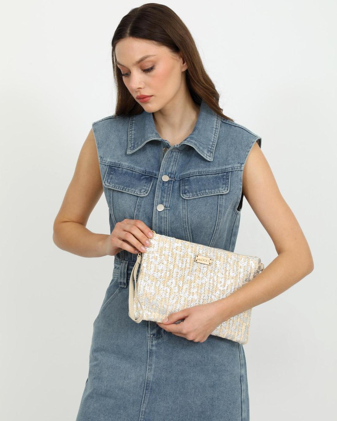 502789M-EVENING BAG (29X20)  SILVER 23390