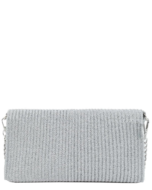 502930M-CROSSBODY BAG (26X12X4) SILVER 23427