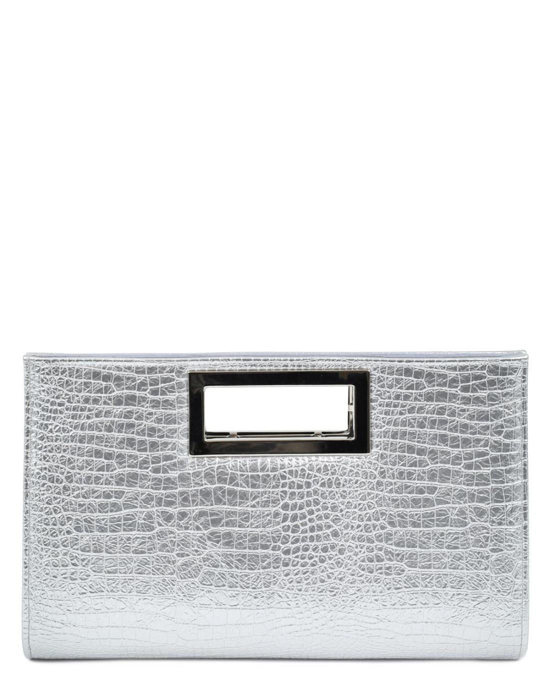 502571M-EVENING BAG (32X19.5X6.5)  SILVER 23115