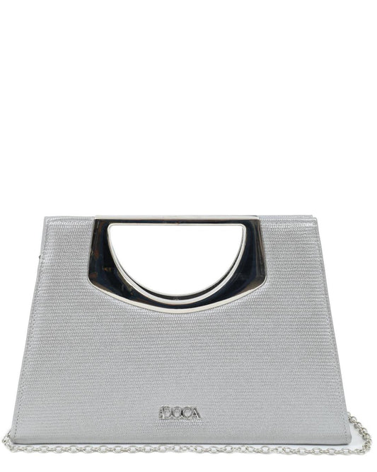 502635M-EVENING BAG (29.5X19.5X8.5) SILVER 23183
