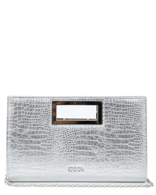 502571M-EVENING BAG (32X19.5X6.5) SILVER 23115