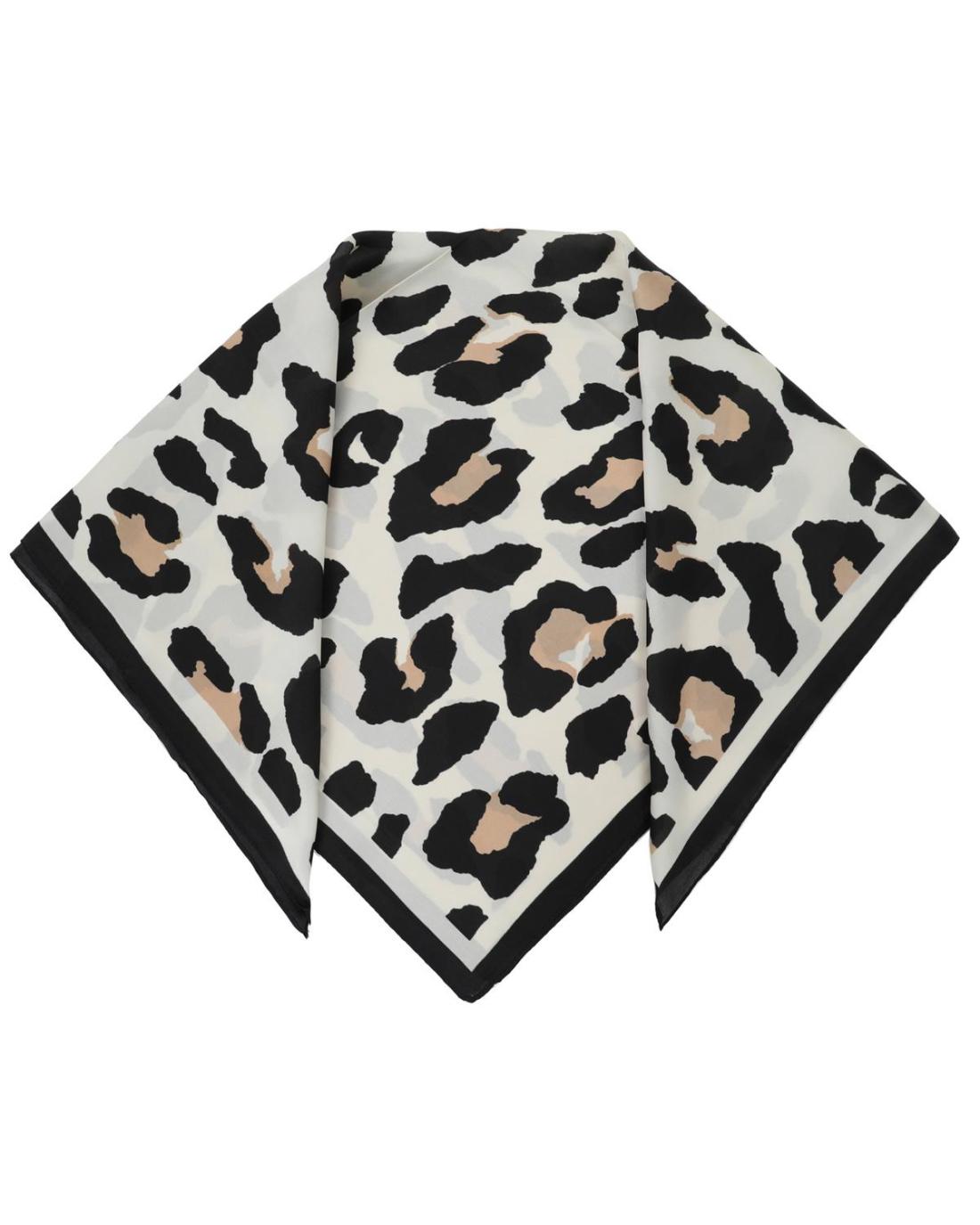 502677MCH-SCARF (70X70)  BLACK 29398