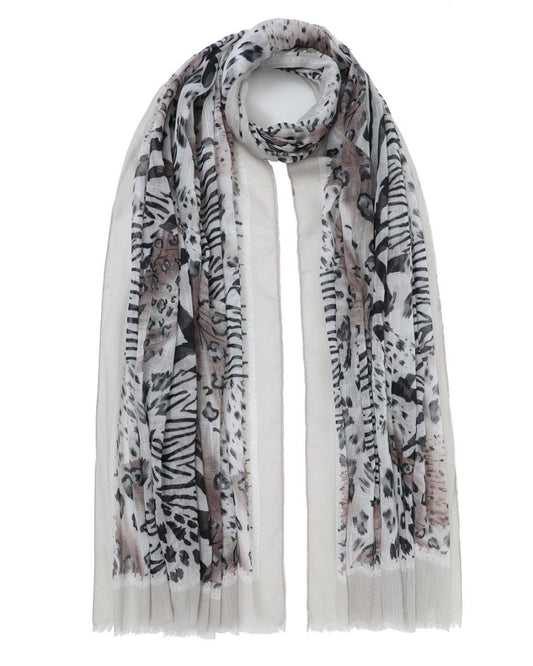 502667MCH-SCARF (85X180) BLACK 29382