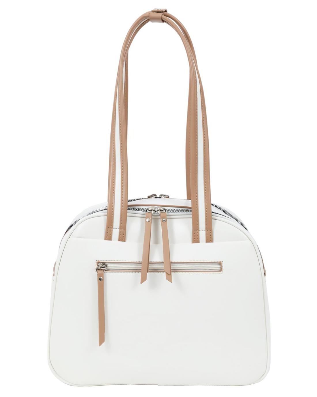 502650MH-SHOULDER BAG (32X26X13)  WHITE 23554