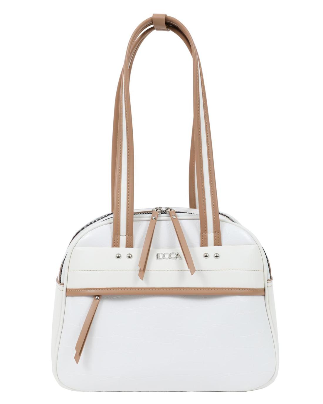 502650MH-SHOULDER BAG (32X26X13)  WHITE 23554